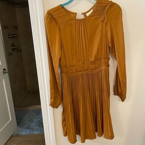 Satin Maeve Long Sleeve Dress